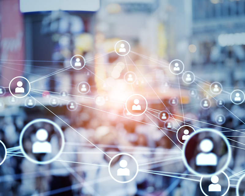 People communication network concept. Social media.